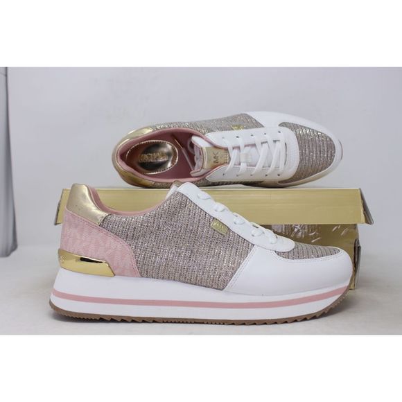 Michael Kors Glitter Chain Mesh White Gold 43S2MQFSAD Women's - Picture 2 of 8